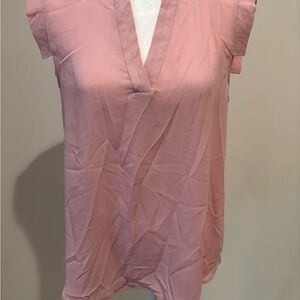 J. Crew Dusty Pink V-Neck Blouse